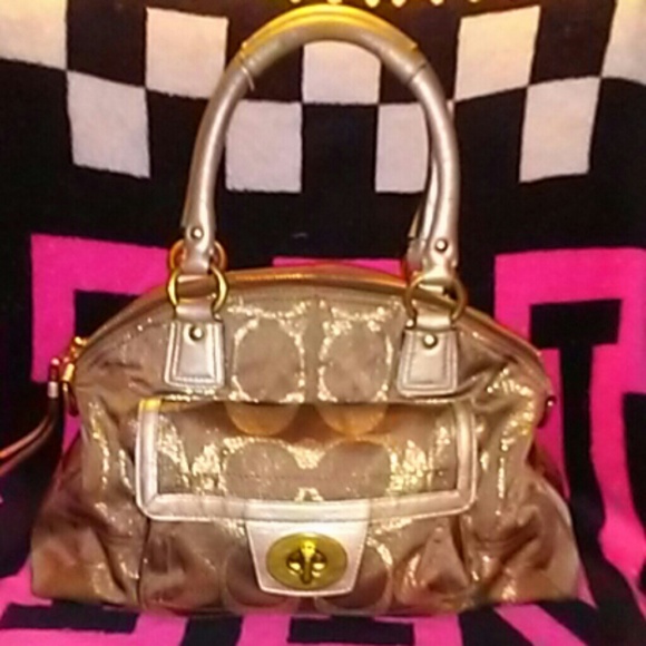 Coach Handbags - COACH Bronze & Gold Purse 💖💖FIRM PRICE💖💖